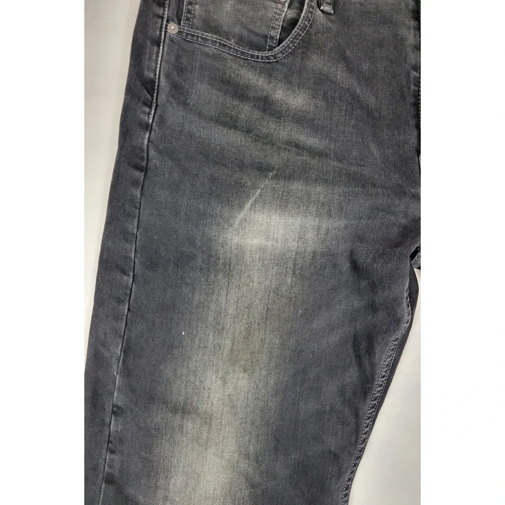 Levis 569 Loose Straight Fit Jeans Mens 36x29 Faded Black Denim Pants 00569-0199